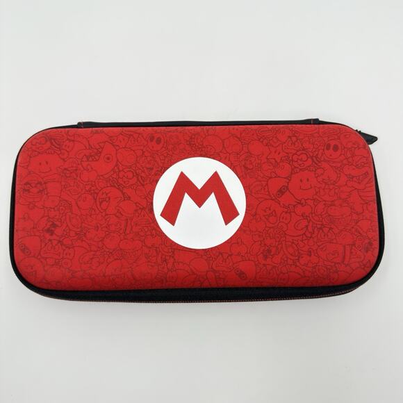 Nintendo Switch OLED HEG001 Mario Red Edition 64GB Console Dock Case Bundle - Picture 14 of 16